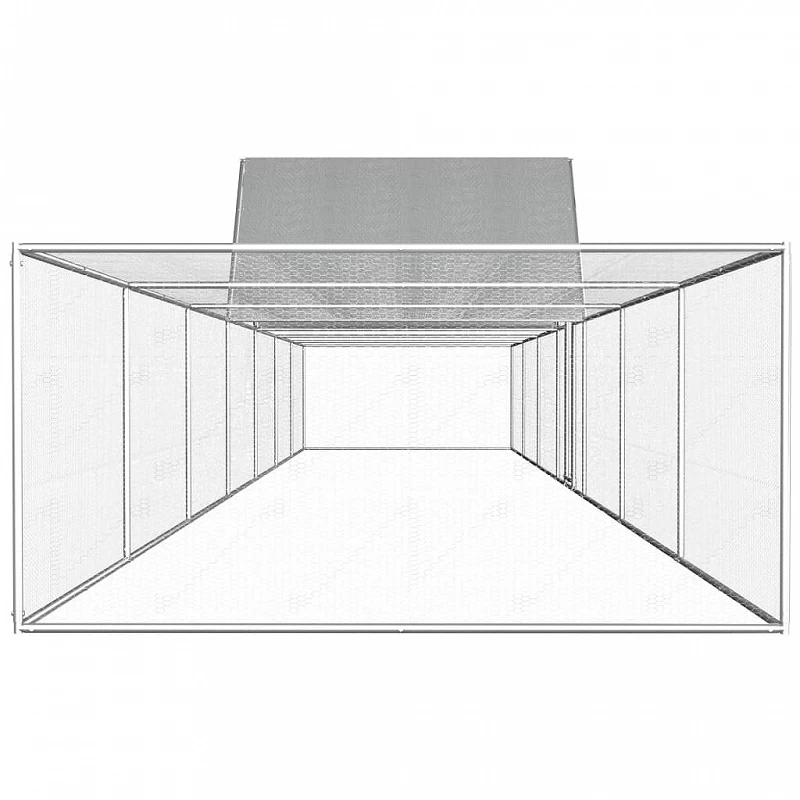 Pollaio 14x2x2 M In Acciaio Zincato 3 Pollaio 14x2x2 M In Acciaio Zincato - immagine 3