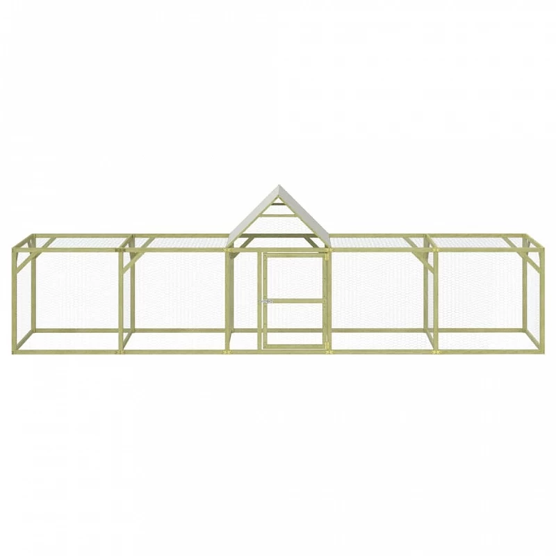 Pollaio 500x100x150 Cm In Legno Massello Di Pino Impregnato 3 Pollaio 500x100x150 Cm In Legno Massello Di Pino Impregnato - immagine 3