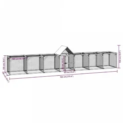 Pollaio 700x100x150 Cm In Legno Massello Di Pino Impregnato 11 Pollaio 700x100x150 Cm In Legno Massello Di Pino Impregnato -Garden Home pollaio 700x100x150 cm in legno massello di pino impregnato 5
