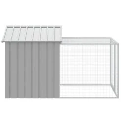 Pollaio Area Corsa Grigio Chiaro 117x201x123 Cm Acciaio Zincato 8 Pollaio Area Corsa Grigio Chiaro 117x201x123 Cm Acciaio Zincato -Garden Home pollaio area corsa grigio chiaro 117x201x123 cm acciaio zincato 3