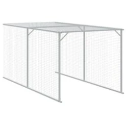 Pollaio Area Corsa Grigio Chiaro 117x405x123 Cm Acciaio Zincato -Garden Home pollaio area corsa grigio chiaro 117x405x123 cm acciaio zincato 6