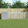 Pollaio Area Corsa Grigio Chiaro 117x813x123 Cm Acciaio Zincato -Garden Home pollaio area corsa grigio chiaro 117x813x123 cm acciaio zincato