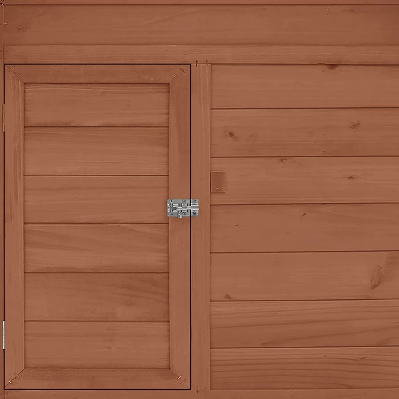 Pollaio Moca E Bianco 152x96x110 Cm In Legno Massello Di Abete 6 Pollaio Moca E Bianco 152x96x110 Cm In Legno Massello Di Abete - immagine 6