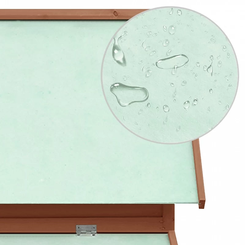 Pollaio Moca E Bianco 152x96x110 Cm In Legno Massello Di Abete 7 Pollaio Moca E Bianco 152x96x110 Cm In Legno Massello Di Abete - immagine 7