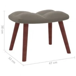 Poltrona Relax Con Poggiapiedi Grigio Chiaro In Velluto -Garden Home poltrona relax con poggiapiedi grigio chiaro in velluto 9