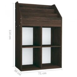 Portariviste Per Bambini Rovere Fumo 71x30x114 Cm Truciolato 11 Portariviste Per Bambini Rovere Fumo 71x30x114 Cm Truciolato -Garden Home portariviste per bambini rovere fumo 71x30x114 cm truciolato 5