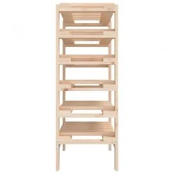 Portavini 61,5x30x82 Cm In Legno Massello Di Pino -Garden Home portavini 615x30x82 cm in legno massello di pino 5