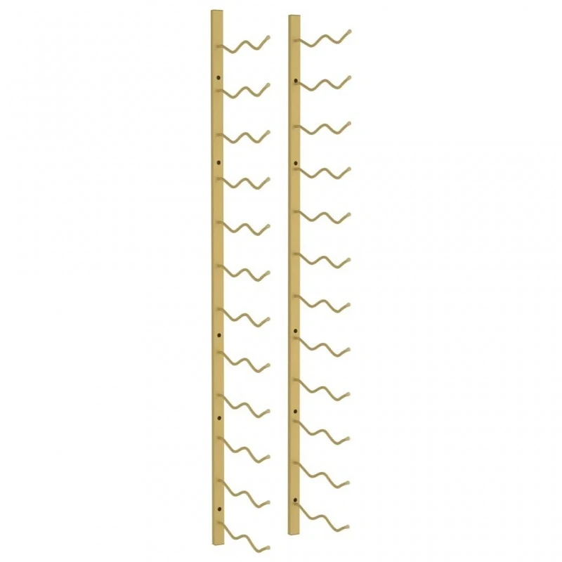 Portavini Da Parete Per 24 Bottiglie Oro In Ferro 2 Portavini Da Parete Per 24 Bottiglie Oro In Ferro - immagine 2