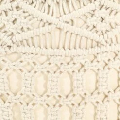 Pouf Lavorato A Mano In Macramé 45x30 Cm In Cotone -Garden Home pouf lavorato a mano in macrame 45x30 cm in cotone 3