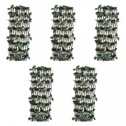 Recinto In Salice A Traliccio 5 Pz Foglie Artificiali 180x90 Cm -Garden Home recinto in salice a traliccio 5 pz foglie artificiali 180x90 cm 5