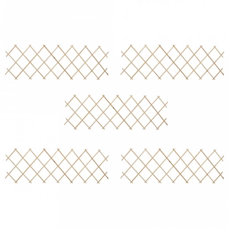 Recinzione A Traliccio 5 Pz In Legno Di Abete 180x60 Cm 1 Recinzione A Traliccio 5 Pz In Legno Di Abete 180x60 Cm