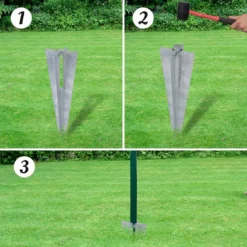 Recinzione Europea In Acciaio 10 X 1,5 M Verde -Garden Home recinzione europea in acciaio 10 x 15 m verde 3