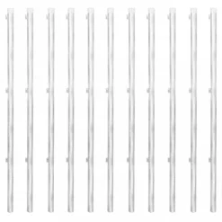 Recinzione In Rete Con Pali In Acciaio Zincato 25x1,25m Argento -Garden Home recinzione in rete con pali in acciaio zincato 25x125m argento 6