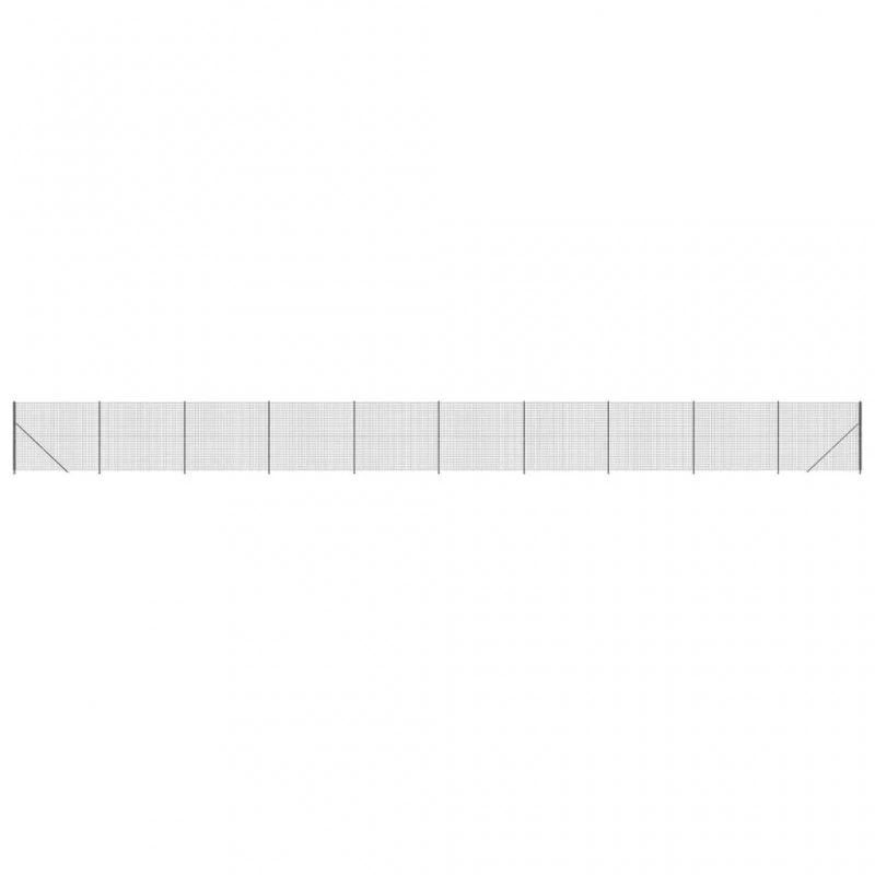 Recinzione Metallica Con Flangia Antracite 1,6x25 M 2 Recinzione Metallica Con Flangia Antracite 1,6x25 M - immagine 2