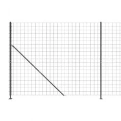 Recinzione Metallica Con Flangia Antracite 2,2x25 M -Garden Home recinzione metallica con flangia antracite 22x25 m 3