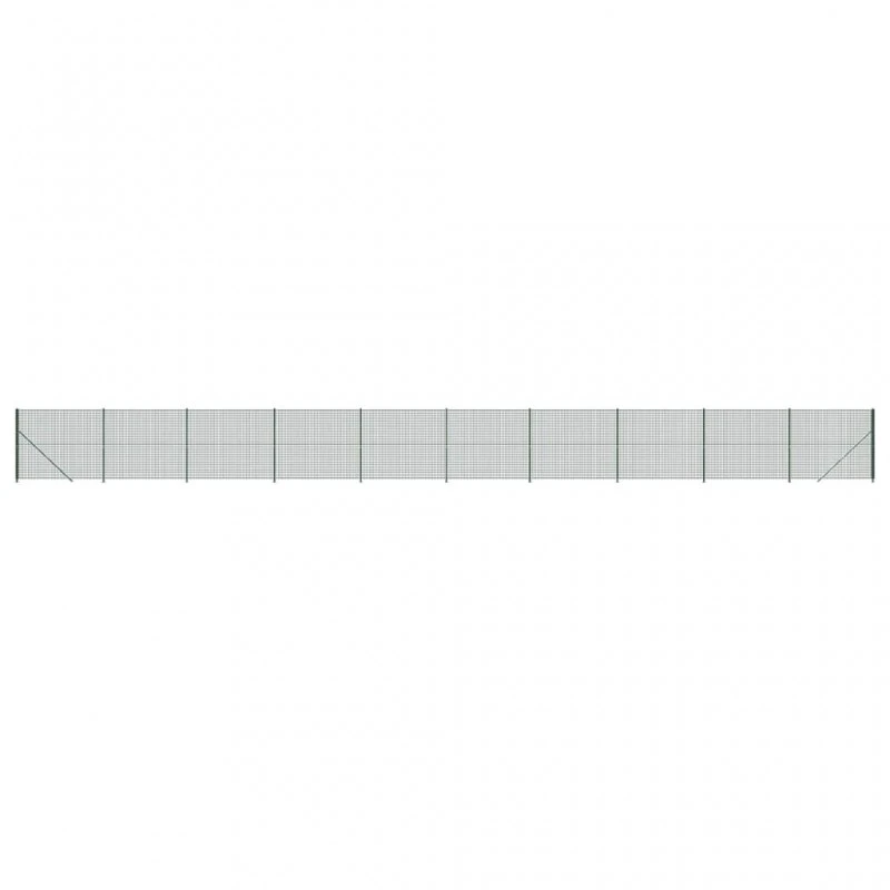 Recinzione Metallica Con Flangia Verde 1,4x25 M 2 Recinzione Metallica Con Flangia Verde 1,4x25 M - immagine 2