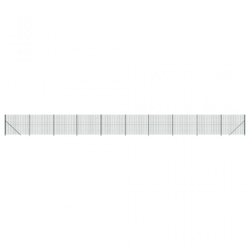 Recinzione Metallica Con Flangia Verde 2x25 M 2 Recinzione Metallica Con Flangia Verde 2x25 M - immagine 2