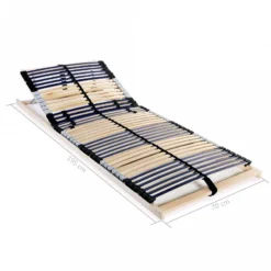Reti A Doghe 2 Pz 7 Zone Con 42 Doghe In Legno 70x200 Cm -Garden Home reti a doghe 2 pz 7 zone con 42 doghe in legno 70x200 cm 6