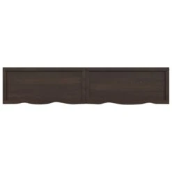 Ripiano Marrone Scuro 180x40x(2-6) Cm Massello Rovere Trattato -Garden Home ripiano marrone scuro 180x40x2 6 cm massello rovere trattato 4