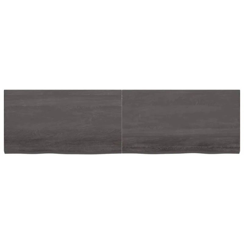 Ripiano Marrone Scuro 220x60x(2-4) Cm Massello Rovere Trattato 4 Ripiano Marrone Scuro 220x60x(2-4) Cm Massello Rovere Trattato - immagine 4