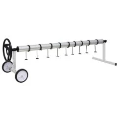 Rullo Di Copertura Per Piscina Con Base In Acciaio Inox -Garden Home rullo di copertura per piscina con base in acciaio inox 2