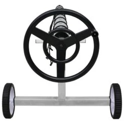 Rullo Di Copertura Per Piscina Con Base In Acciaio Inox -Garden Home rullo di copertura per piscina con base in acciaio inox 3