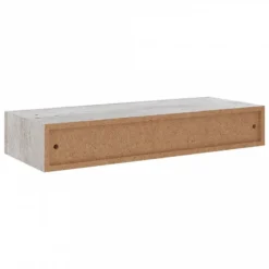 Scaffale A Muro Con Cassetti Grigio Cemento 60x23,5x10 Cm MDF 13 Scaffale A Muro Con Cassetti Grigio Cemento 60x23,5x10 Cm MDF -Garden Home scaffale a muro con cassetti grigio cemento 60x235x10 cm mdf 5