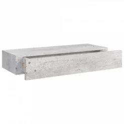 Scaffale A Muro Con Cassetti Grigio Cemento 60x23,5x10 Cm MDF 14 Scaffale A Muro Con Cassetti Grigio Cemento 60x23,5x10 Cm MDF -Garden Home scaffale a muro con cassetti grigio cemento 60x235x10 cm mdf 6
