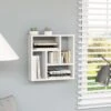 Scaffale A Parete Bianco 45,1x16x45,1 Cm In Truciolato -Garden Home scaffale a parete bianco 451x16x451 cm in truciolato