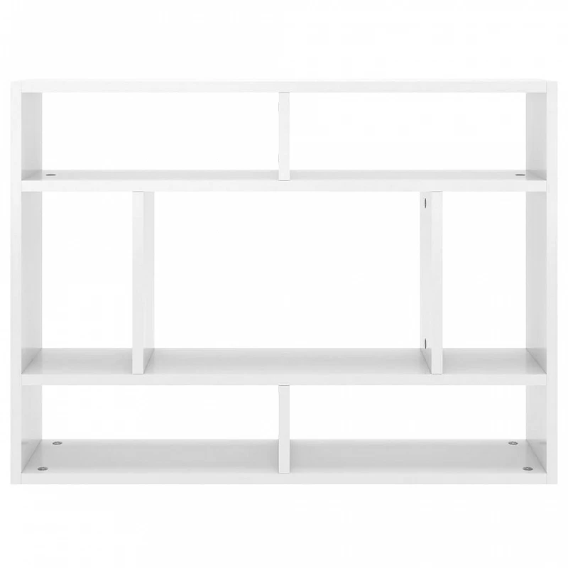 Scaffale A Parete Bianco Lucido 75x16x55 Cm In Truciolato 4 Scaffale A Parete Bianco Lucido 75x16x55 Cm In Truciolato - immagine 4