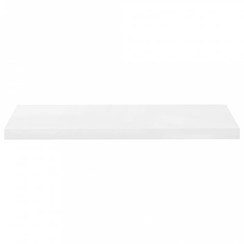 Scaffale A Parete Bianco Lucido 80x23,5x3,8 Cm In MDF 4 Scaffale A Parete Bianco Lucido 80x23,5x3,8 Cm In MDF - immagine 4