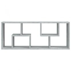 Scaffale A Parete Grigio Cemento 36x16x90 Cm In Truciolato -Garden Home scaffale a parete grigio cemento 36x16x90 cm in truciolato 5