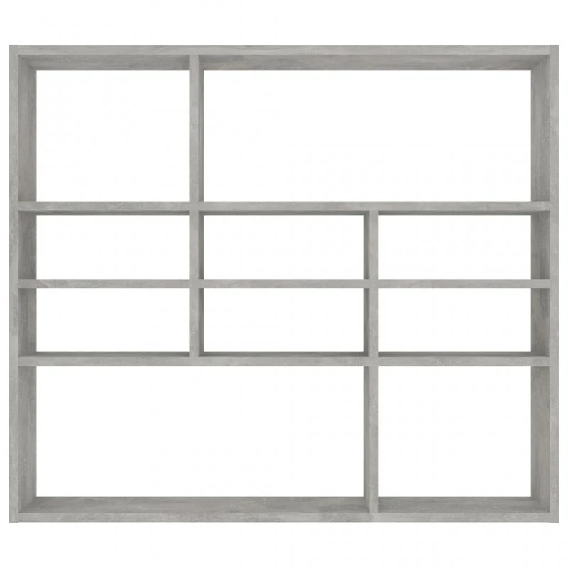 Scaffale A Parete Grigio Cemento 90x16x78 Cm In Truciolato 4 Scaffale A Parete Grigio Cemento 90x16x78 Cm In Truciolato - immagine 4