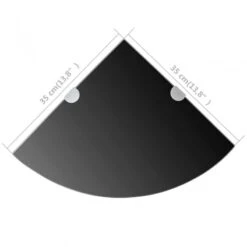 Scaffale Angolare Con Supporti Cromati In Vetro Nero 35x35 Cm 11 Scaffale Angolare Con Supporti Cromati In Vetro Nero 35x35 Cm -Garden Home scaffale angolare con supporti cromati in vetro nero 35x35 cm 5