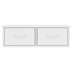 Scaffale Con Cassetti A Parete Bianco 60x26x18,5 Cm Multistrato 10 Scaffale Con Cassetti A Parete Bianco 60x26x18,5 Cm Multistrato -Garden Home scaffale con cassetti a parete bianco 60x26x185 cm multistrato 3