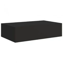 Scaffale Con Cassetti Da Parete Nero 40x23,5x10 Cm In MDF 8 Scaffale Con Cassetti Da Parete Nero 40x23,5x10 Cm In MDF -Garden Home scaffale con cassetti da parete nero 40x235x10 cm in mdf 1