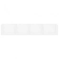 Scaffale Porta CD A Parete Bianco 100x18x18 Cm In Truciolato -Garden Home scaffale porta cd a parete bianco 100x18x18 cm in truciolato 3