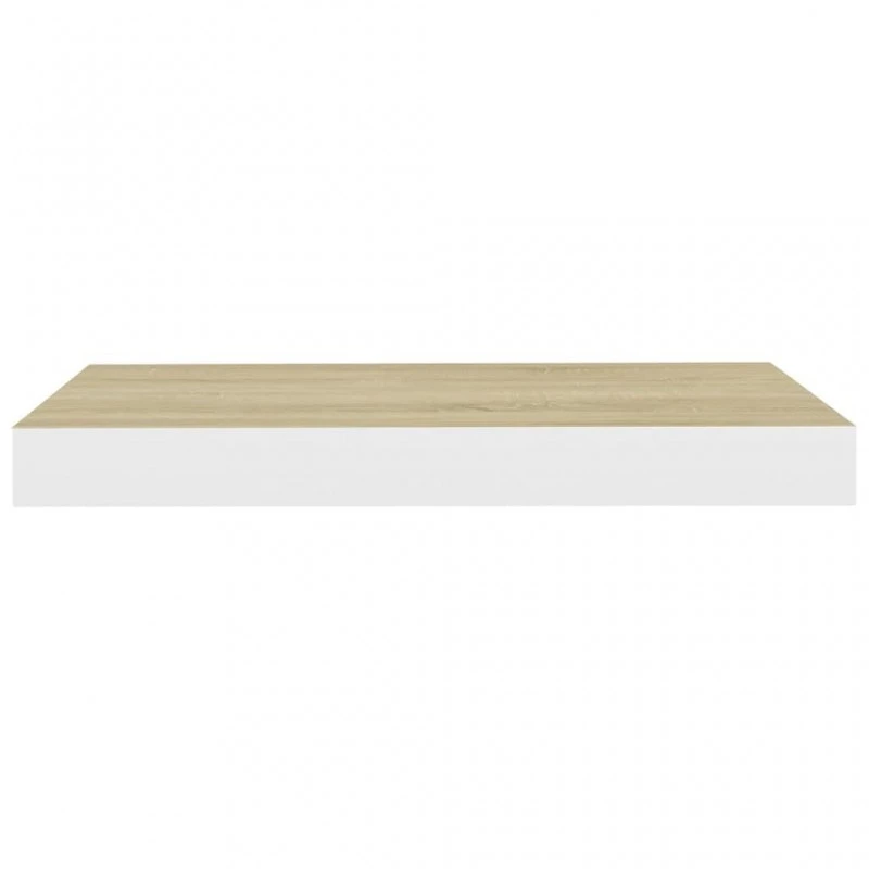 Scaffali A Parete 2 Pz Rovere E Bianco 50x23x3,8 Cm In MDF 5 Scaffali A Parete 2 Pz Rovere E Bianco 50x23x3,8 Cm In MDF - immagine 5