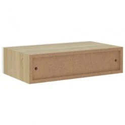 Scaffali Cassetti A Muro 2pz Rovere E Bianco 40x23,5x10cm MDF -Garden Home scaffali cassetti a muro 2pz rovere e bianco 40x235x10cm mdf 7