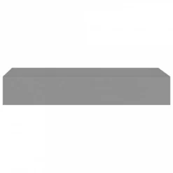 Scaffali Con Cassetti Da Parete 2 Pz Grigio 60x23,5x10 Cm MDF -Garden Home scaffali con cassetti da parete 2 pz grigio 60x235x10 cm mdf 4
