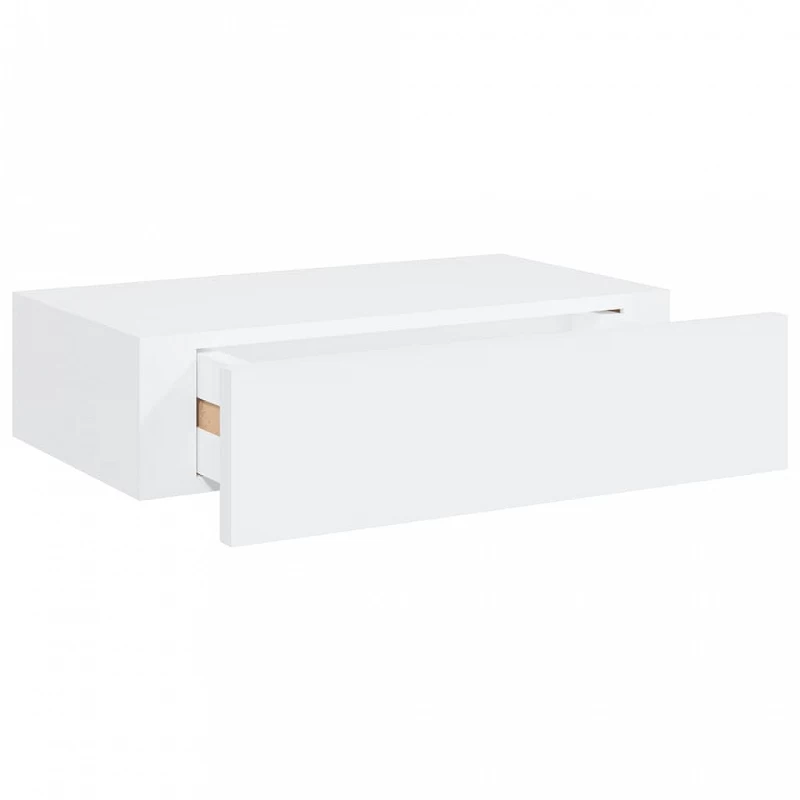 Scaffali Con Cassetti Da Parete 2pz Bianco 40x23,5x10 Cm In MDF 7 Scaffali Con Cassetti Da Parete 2pz Bianco 40x23,5x10 Cm In MDF - immagine 7