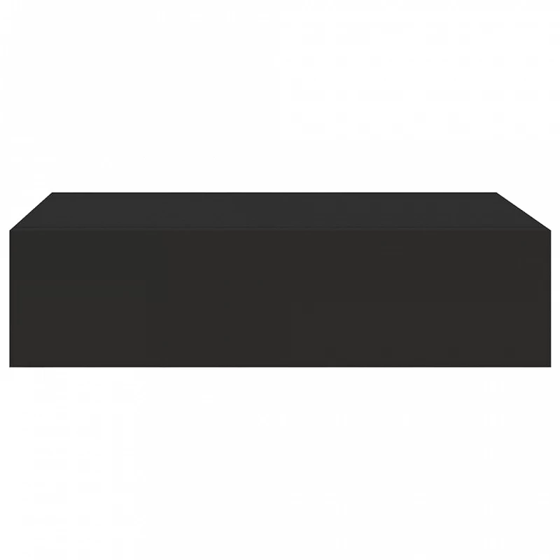 Scaffali Con Cassetti Da Parete 2pz Nero 40x23,5x10 Cm In MDF 5 Scaffali Con Cassetti Da Parete 2pz Nero 40x23,5x10 Cm In MDF - immagine 5
