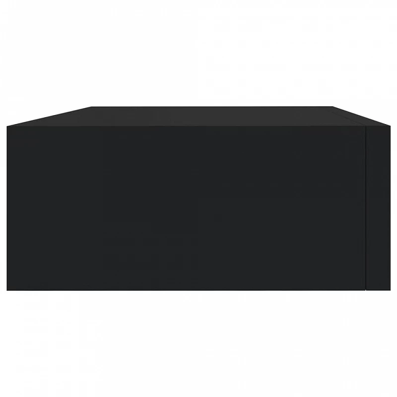 Scaffali Con Cassetti Da Parete 2pz Nero 40x23,5x10 Cm In MDF 6 Scaffali Con Cassetti Da Parete 2pz Nero 40x23,5x10 Cm In MDF - immagine 6