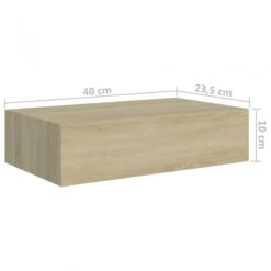 Scaffali Con Cassetti Da Parete 2pz Rovere 40x23,5x10 Cm In MDF -Garden Home scaffali con cassetti da parete 2pz rovere 40x235x10 cm in mdf 8
