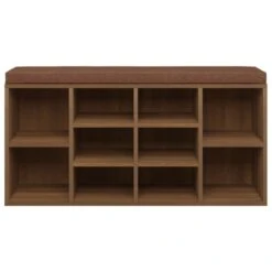Scarpiera Rovere Marrone 103x30x48 Cm In Legno Multistrato -Garden Home scarpiera rovere marrone 103x30x48 cm in legno multistrato 3