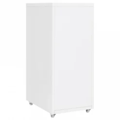 Schedario Mobile Bianco 28x41x69 Cm In Metallo -Garden Home schedario mobile bianco 28x41x69 cm in metallo 3