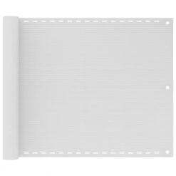 Schermo Frangivista Per Balcone Bianco 75x500 Cm In HDPE