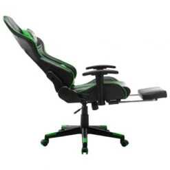 Sedia Da Gaming Con Poggiapiedi Nera E Verde In Similpelle 15 Sedia Da Gaming Con Poggiapiedi Nera E Verde In Similpelle -Garden Home sedia da gaming con poggiapiedi nera e verde in similpelle 6