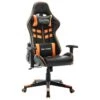 Sedia Da Gaming Nera E Arancione In Similpelle -Garden Home sedia da gaming nera e arancione in similpelle