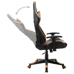 Sedia Da Gaming Nera E Arancione In Similpelle 12 Sedia Da Gaming Nera E Arancione In Similpelle -Garden Home sedia da gaming nera e arancione in similpelle 4